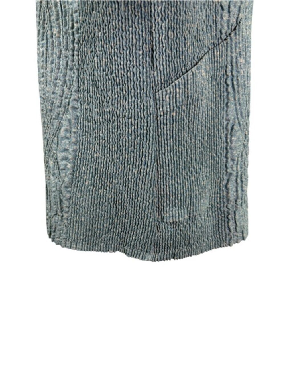Flair Sage Green Crinkle Textured Blazer Jacket M Button Front Lightweigt - Picture 9 of 12